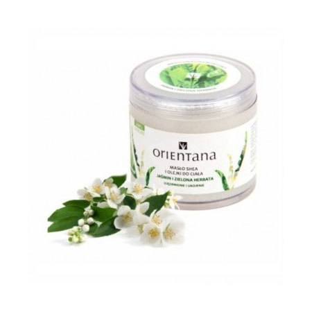 ORIENTANA Masło Shea i olejki JAŚMIN I ZIELONA HERBATA 100g